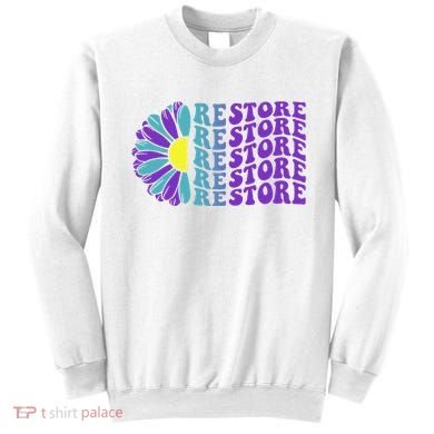 Restore Suicide Prevention Awareness Sunflower Sweatshirt