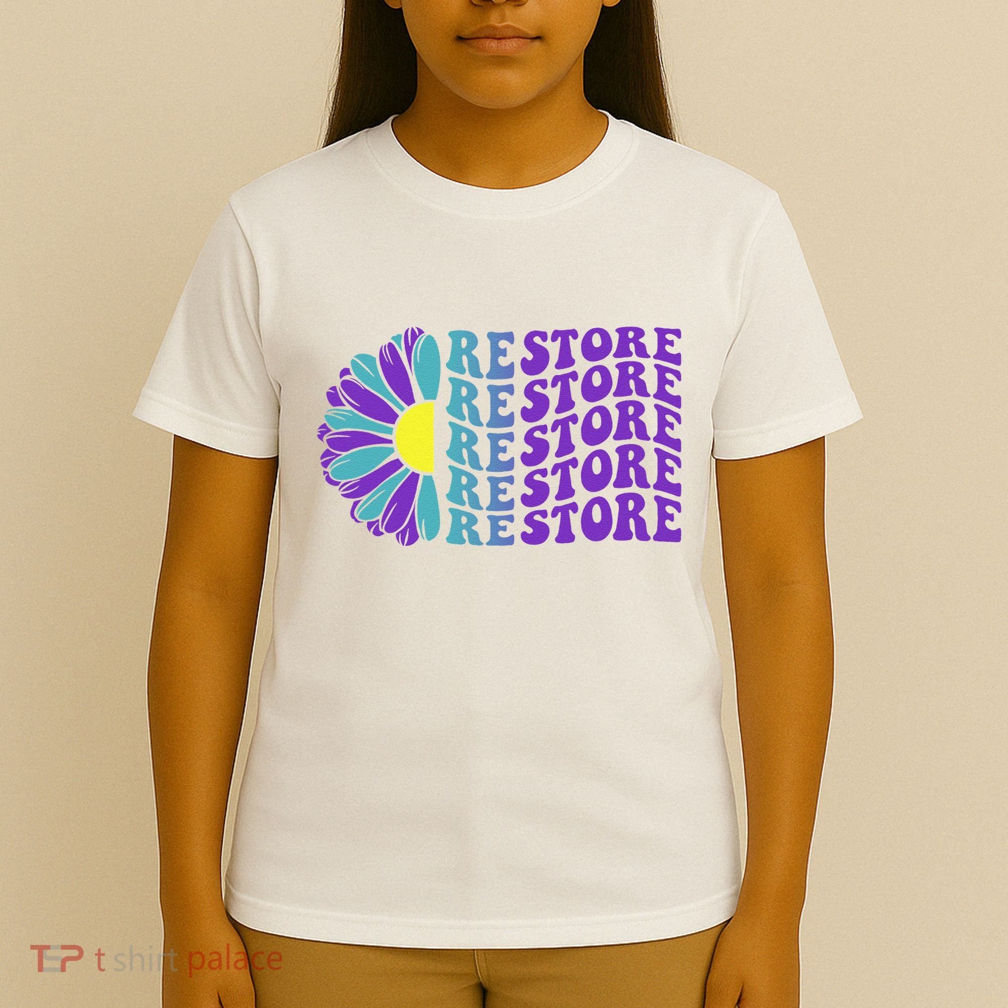 Restore Suicide Prevention Awareness Sunflower T-Shirt