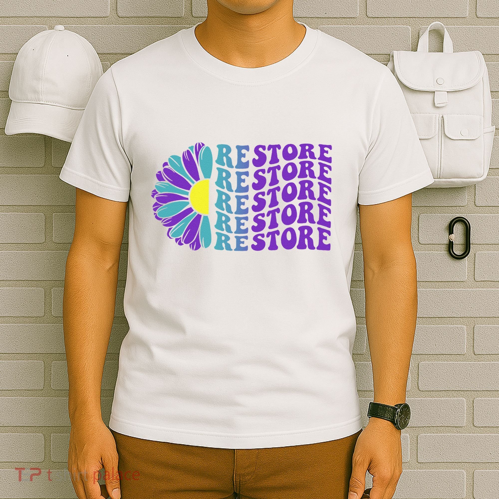 Restore Suicide Prevention Awareness Sunflower T-Shirt