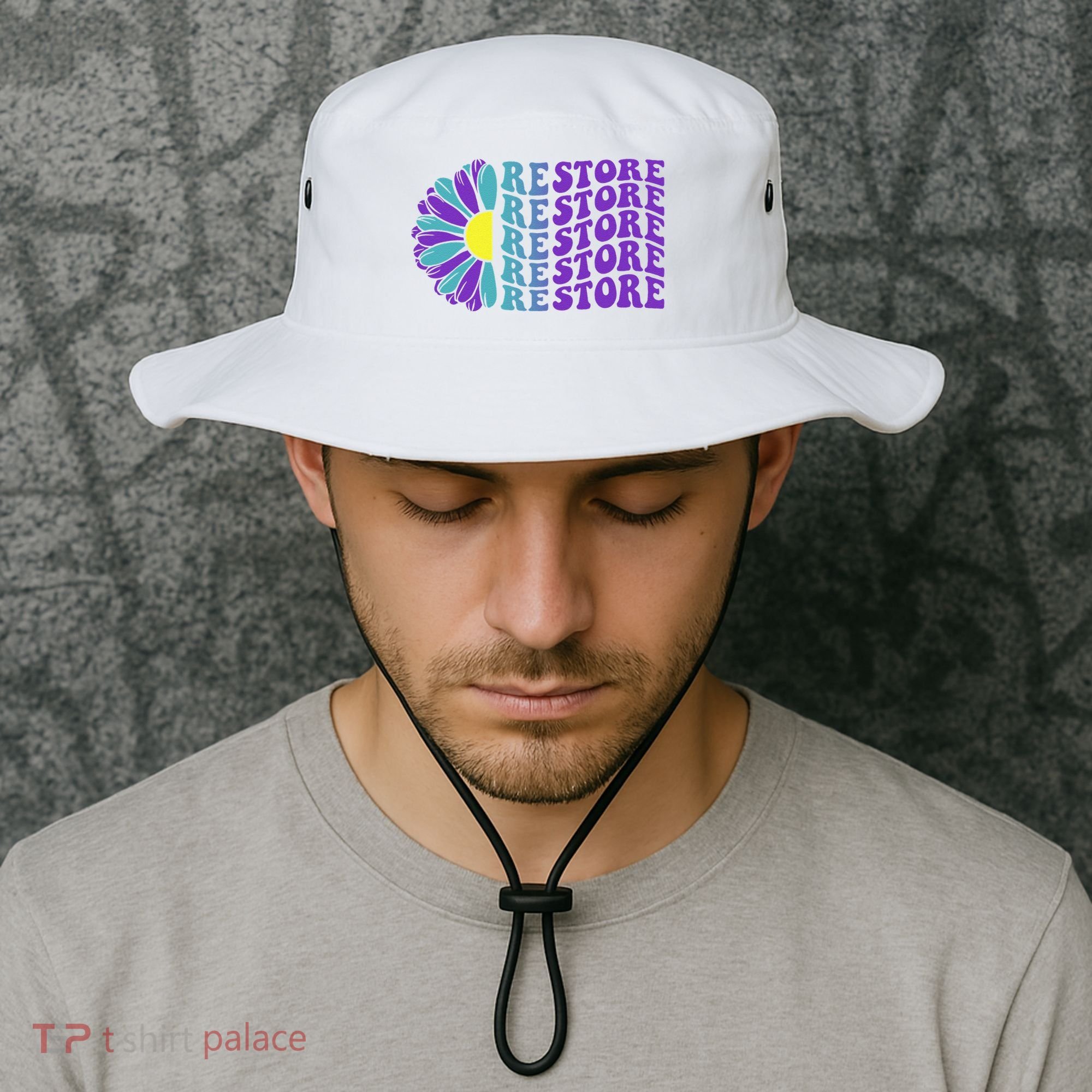 Restore Suicide Prevention Awareness Sunflower Bucket Hat