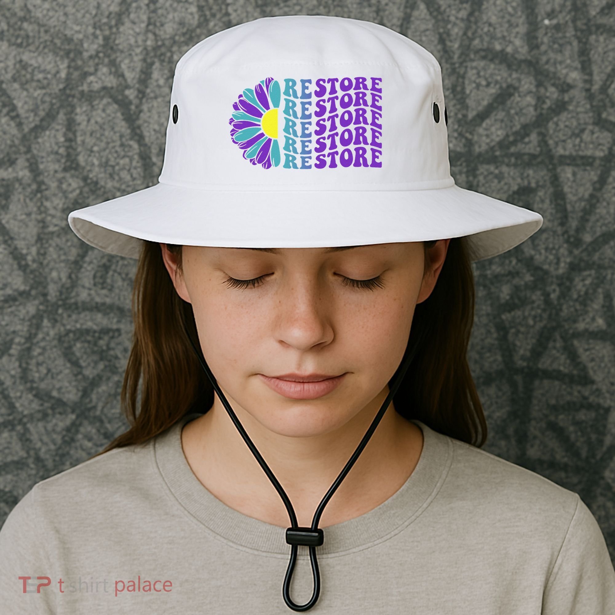 Restore Suicide Prevention Awareness Sunflower Bucket Hat