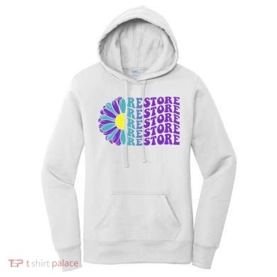 Restore Suicide Prevention Awareness Sunflower Women's Hoodie