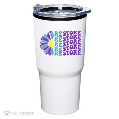 Restore Suicide Prevention Awareness Sunflower Tumbler
