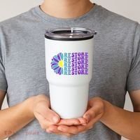 Restore Suicide Prevention Awareness Sunflower Tumbler thumb 2