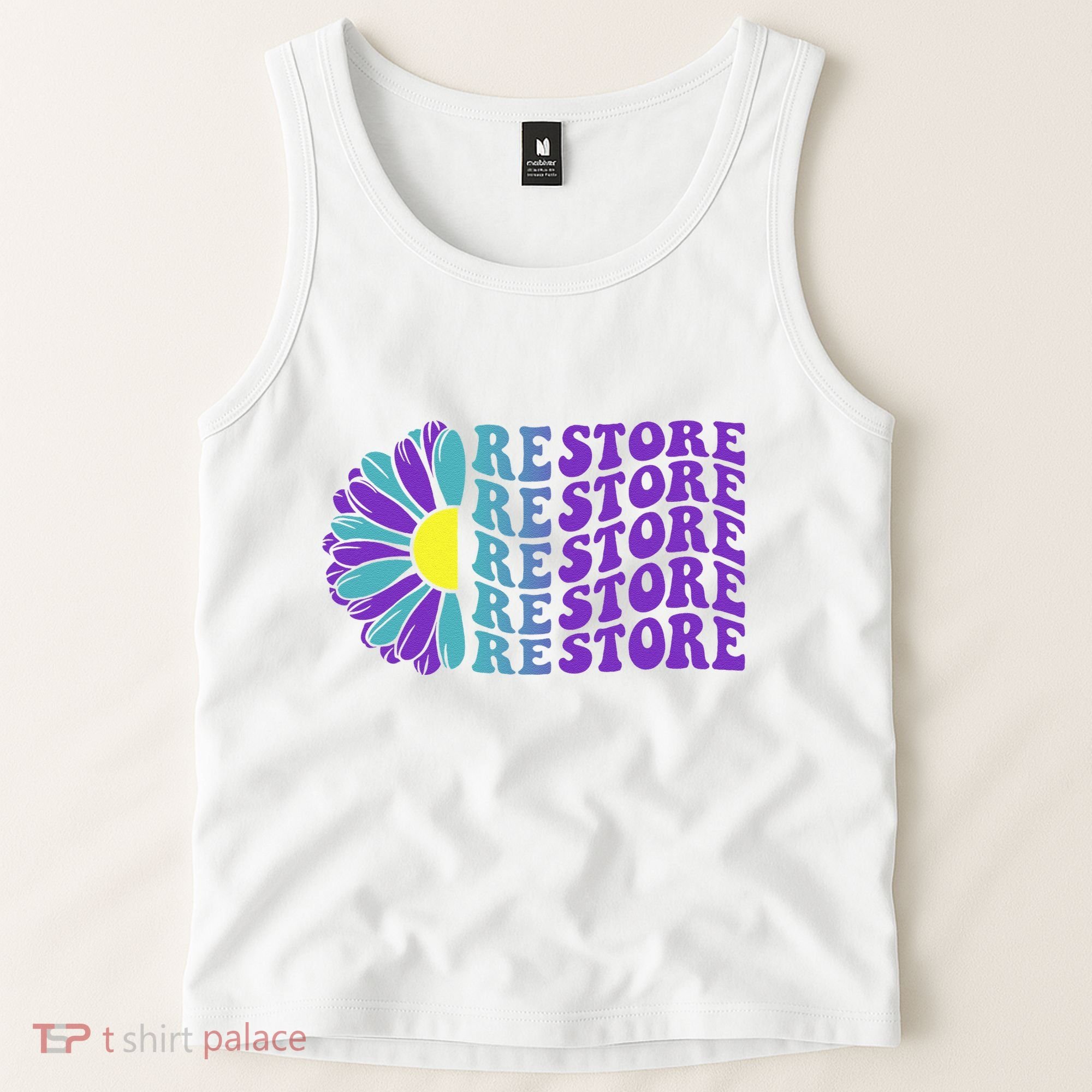 Restore Suicide Prevention Awareness Sunflower Tank Top
