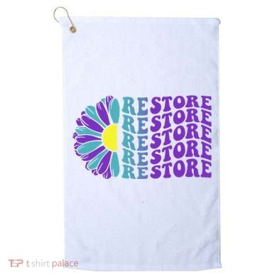 Restore Suicide Prevention Awareness Sunflower Golf Towel