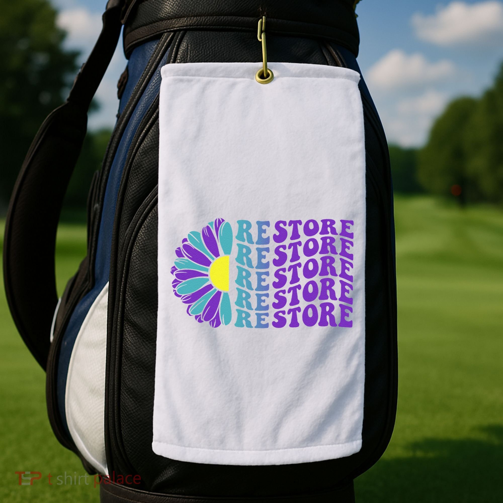Restore Suicide Prevention Awareness Sunflower Golf Towel