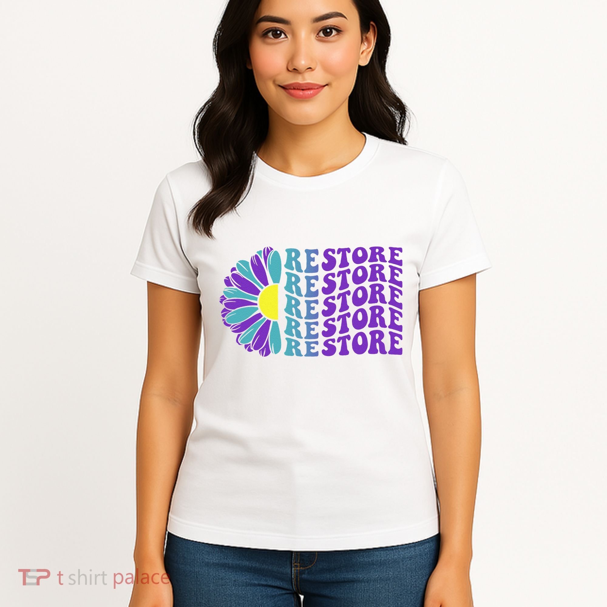 Restore Suicide Prevention Awareness Sunflower Women's T-Shirt