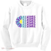 Restore Suicide Prevention Awareness Sunflower Kids Sweatshirt thumb 0