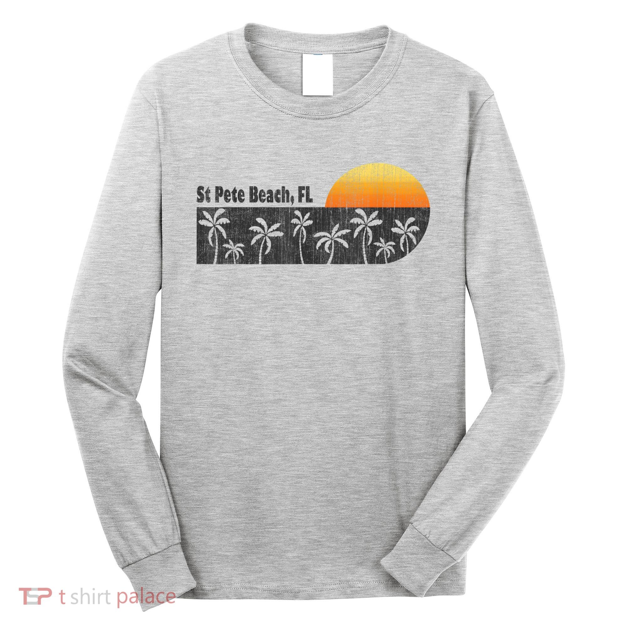 Retro St Pete Beach Florida Beach Long Sleeve Shirt