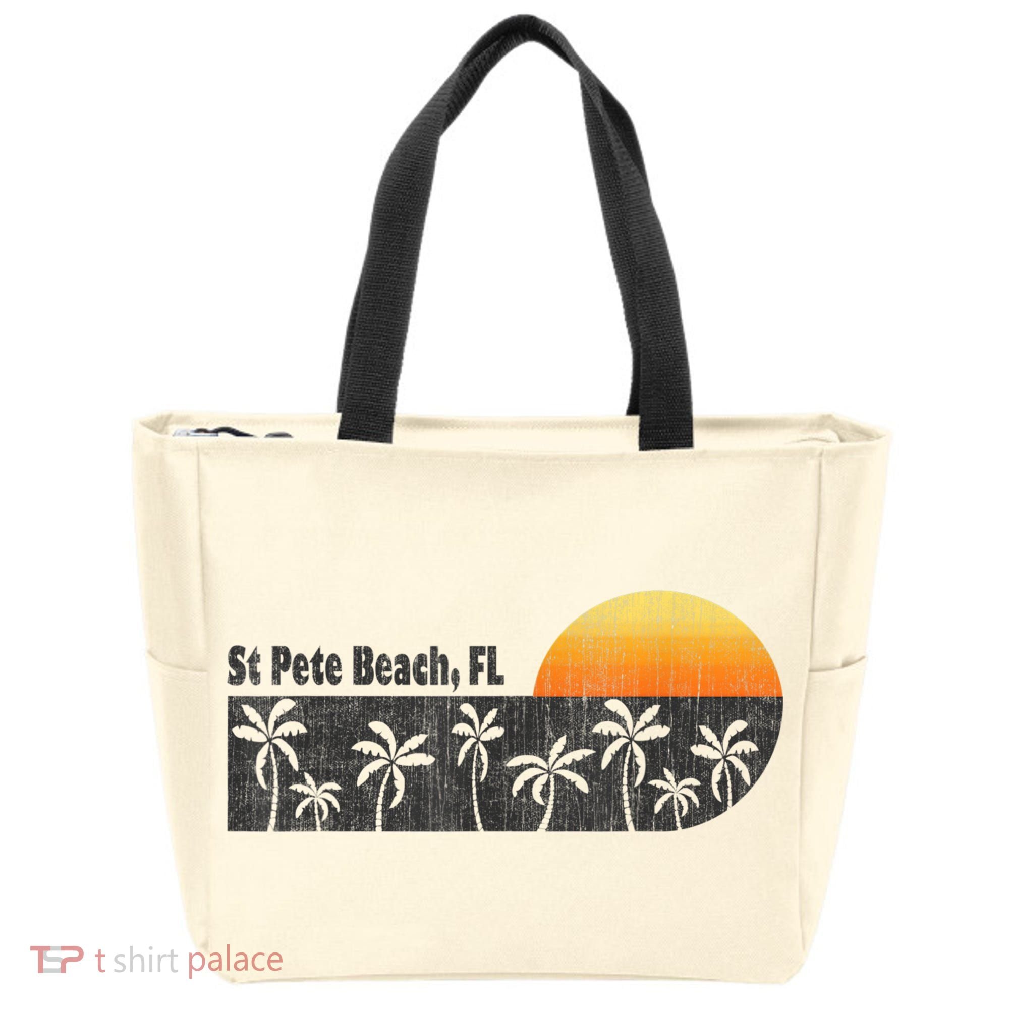 Retro St Pete Beach Florida Beach Tote Bag