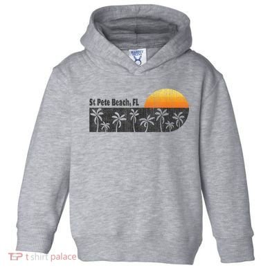 Retro St Pete Beach Florida Beach Toddler Hoodie