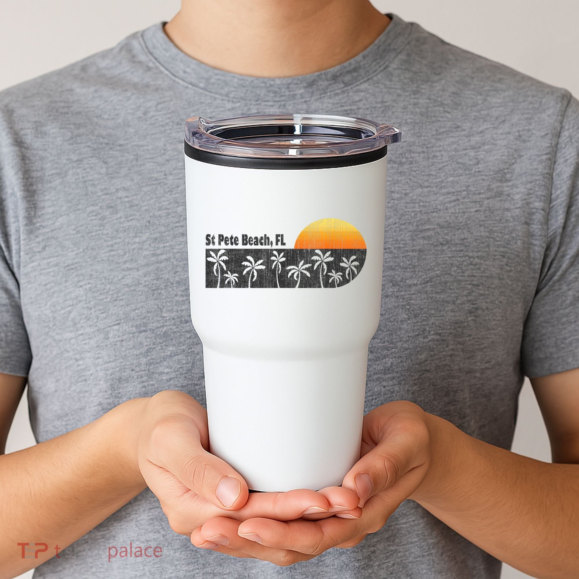 Retro St Pete Beach Florida Beach Tumbler
