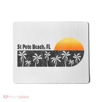 Retro St Pete Beach Florida Beach Mousepad thumb 0
