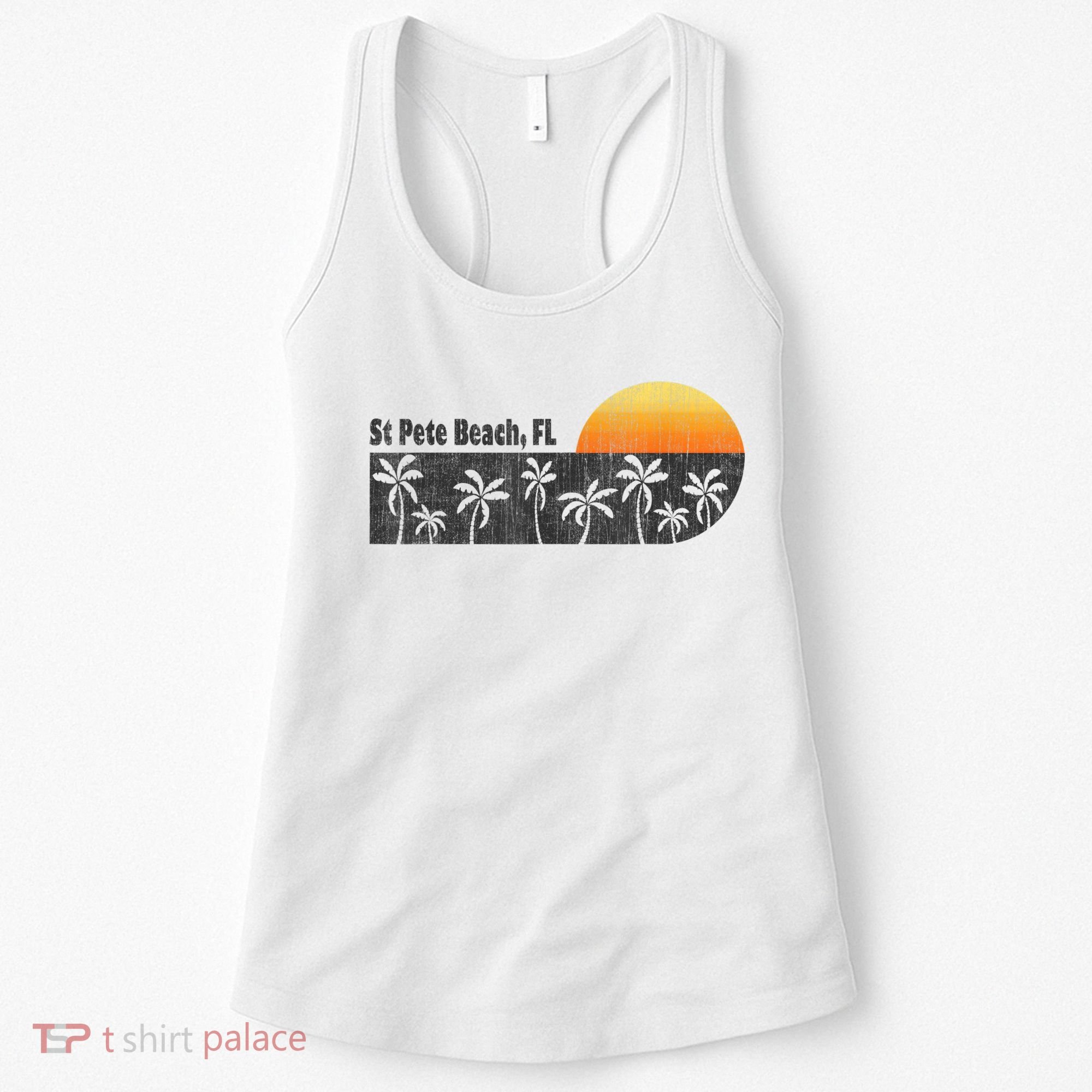 Retro St Pete Beach Florida Beach Women's Tank Top