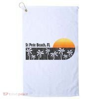Retro St Pete Beach Florida Beach Golf Towel thumb 0