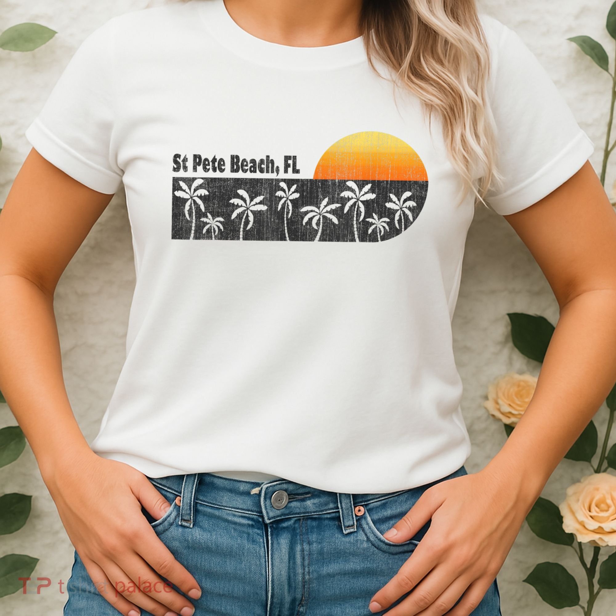 Retro St Pete Beach Florida Beach Women's T-Shirt