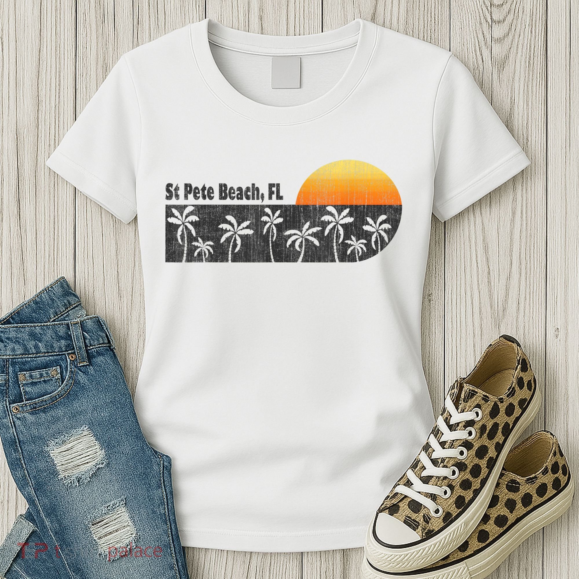 Retro St Pete Beach Florida Beach Women's T-Shirt