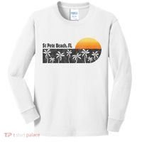Retro St Pete Beach Florida Beach Kids Long Sleeve Shirt thumb 0