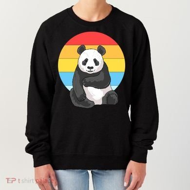 Retro Sunset Panda Vintage Panda Great Gift Women's Sweatshirt