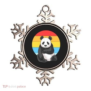 Retro Sunset Panda Vintage Panda Great Gift Ornament