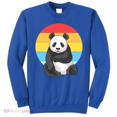 Retro Sunset Panda Vintage Panda Great Gift Sweatshirt