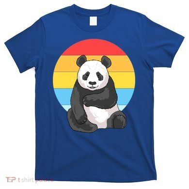 Retro Sunset Panda Vintage Panda Great Gift T-Shirt