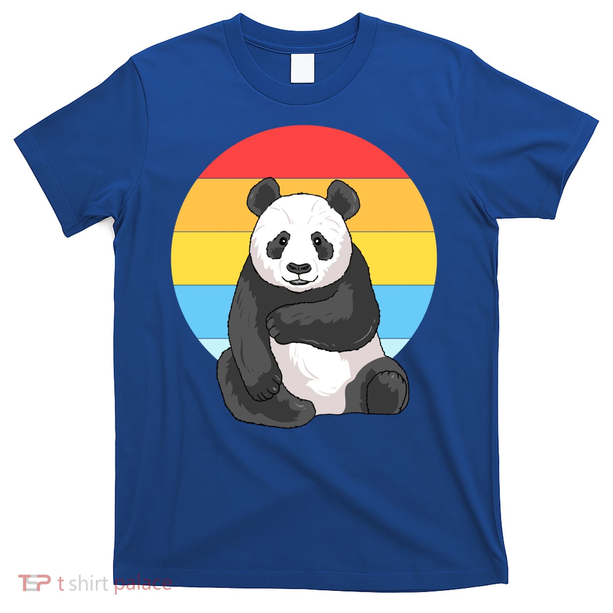 Retro Sunset Panda Vintage Panda Great Gift T-Shirt