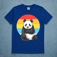 Retro Sunset Panda Vintage Panda Great Gift T-Shirt thumb 5