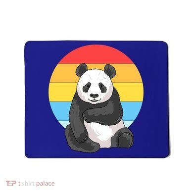 Retro Sunset Panda Vintage Panda Great Gift Mousepad