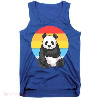 Retro Sunset Panda Vintage Panda Great Gift Tank Top