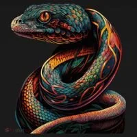 Realistic Snake Posing Doggie Tank thumb 4