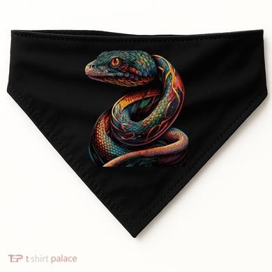 Realistic Snake Posing USA-Made Doggie Bandana