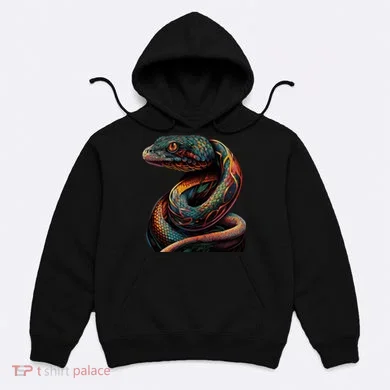 Realistic Snake Posing Hoodie