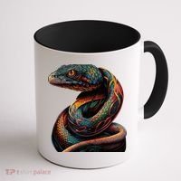 Realistic Snake Posing Coffee Mug thumb 1