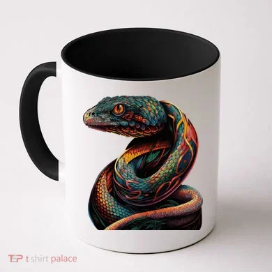 Realistic Snake Posing Coffee Mug