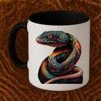 Realistic Snake Posing Coffee Mug thumb 2