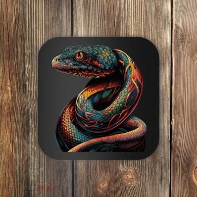 Realistic Snake Posing Coaster
