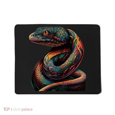 Realistic Snake Posing Mousepad