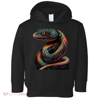 Realistic Snake Posing Toddler Hoodie