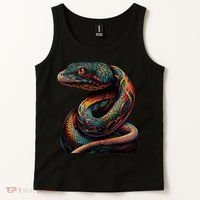 Realistic Snake Posing Tank Top thumb 2