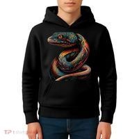 Realistic Snake Posing Kids Hoodie thumb 4