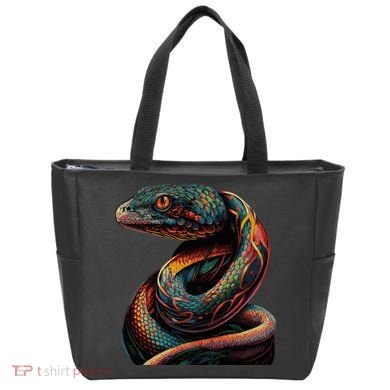 Realistic Snake Posing Tote Bag