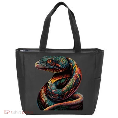 Realistic Snake Posing Tote Bag