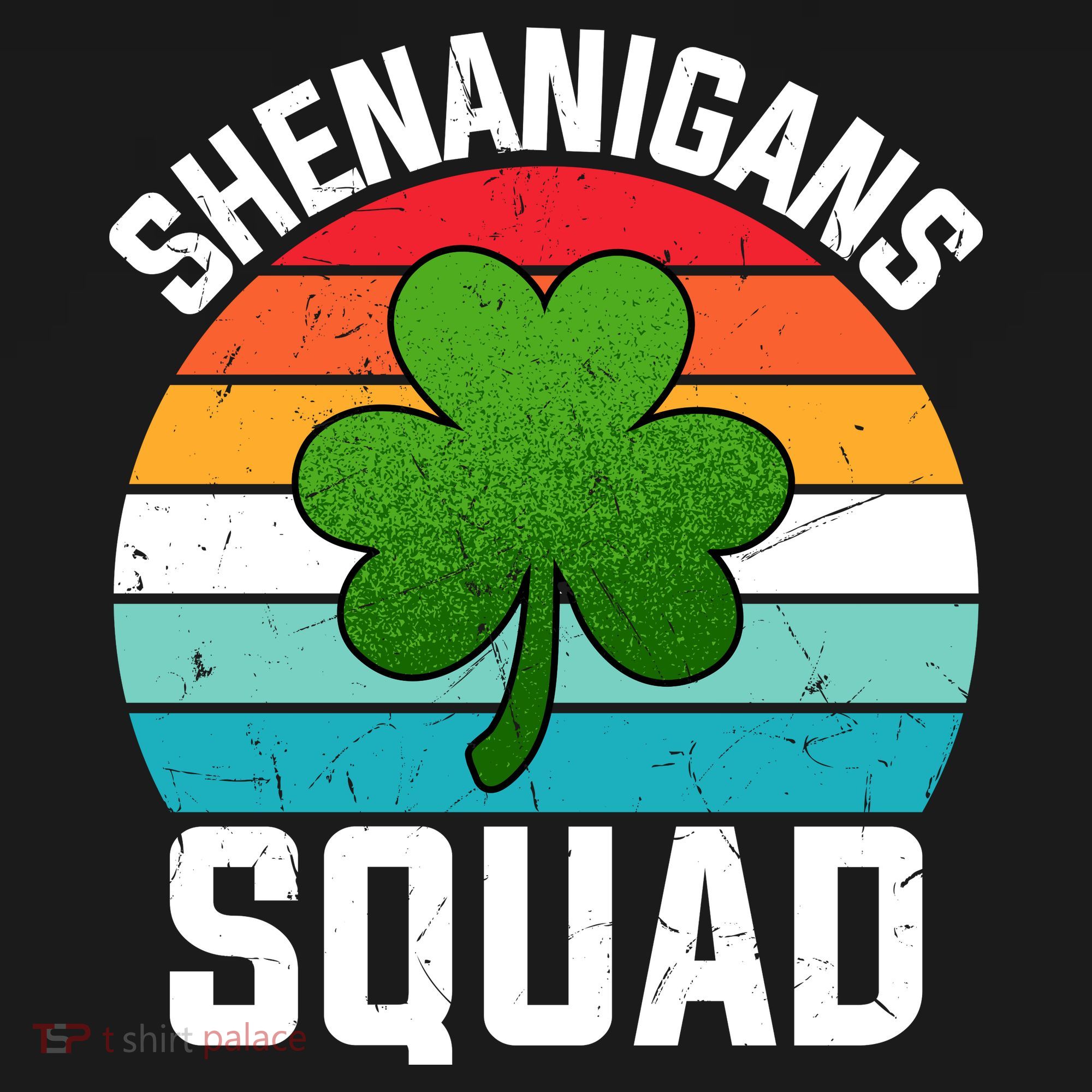 Retro St Patricks Day Shenanigans Squad Shamrock St Patricks Day Backpack
