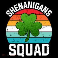 Retro St Patricks Day Shenanigans Squad Shamrock St Patricks Day Bucket Hat thumb 4