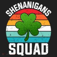 Retro St Patricks Day Shenanigans Squad Shamrock St Patricks Day Tumbler thumb 3