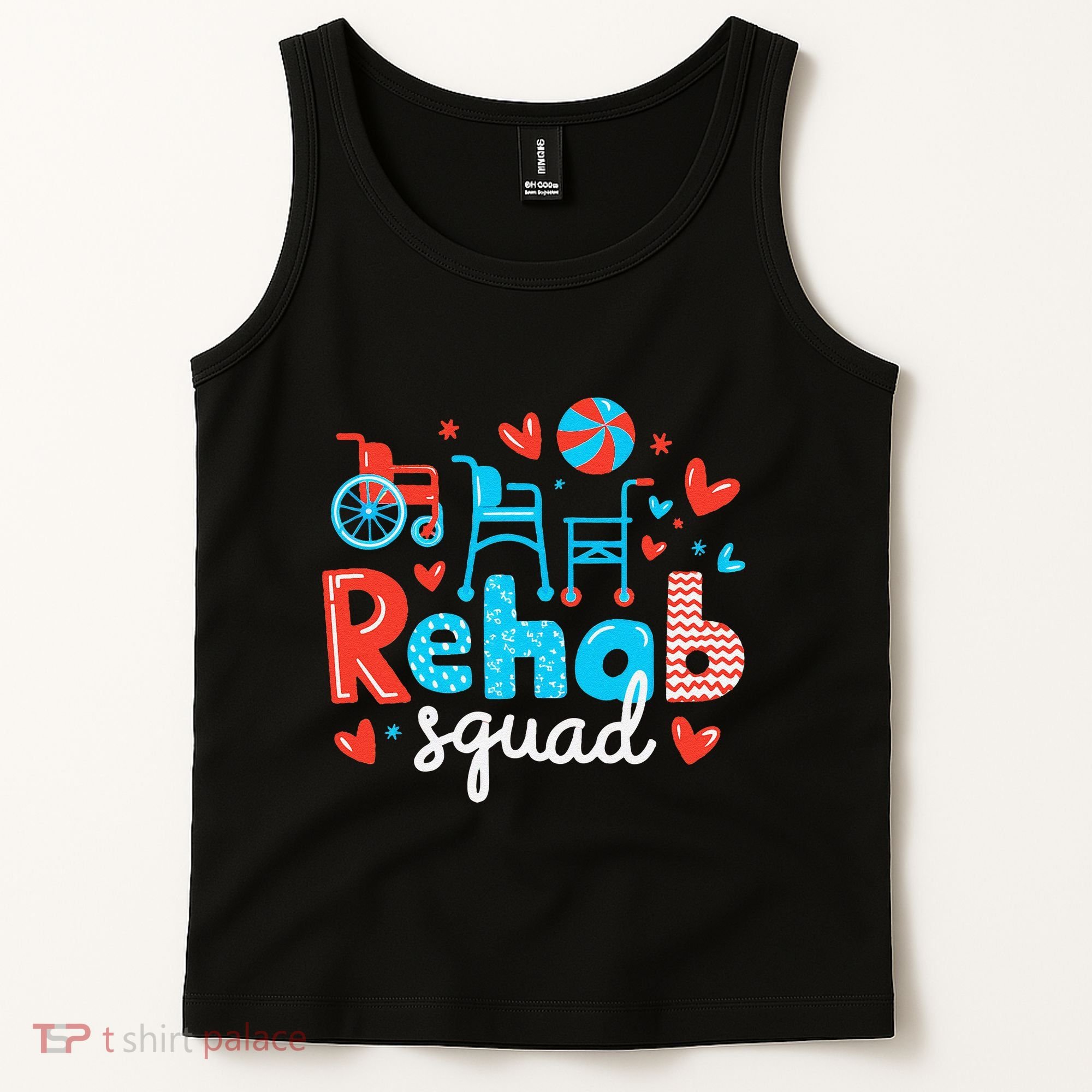 Rehab Squad Pt Rehab Physiotherapist ValentineS Day Tank Top