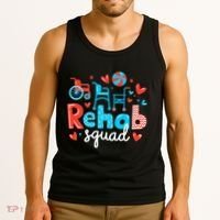 Rehab Squad Pt Rehab Physiotherapist ValentineS Day Tank Top thumb 3