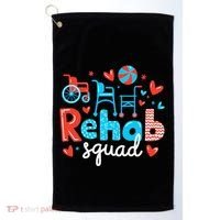 Rehab Squad Pt Rehab Physiotherapist ValentineS Day Golf Towel thumb 0